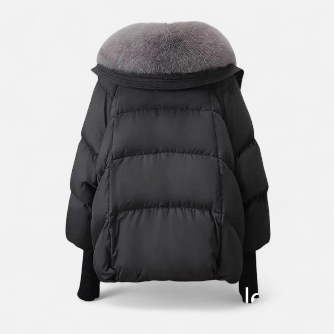 Dragica | Relaxed Wrap Composed Puffer Jacket