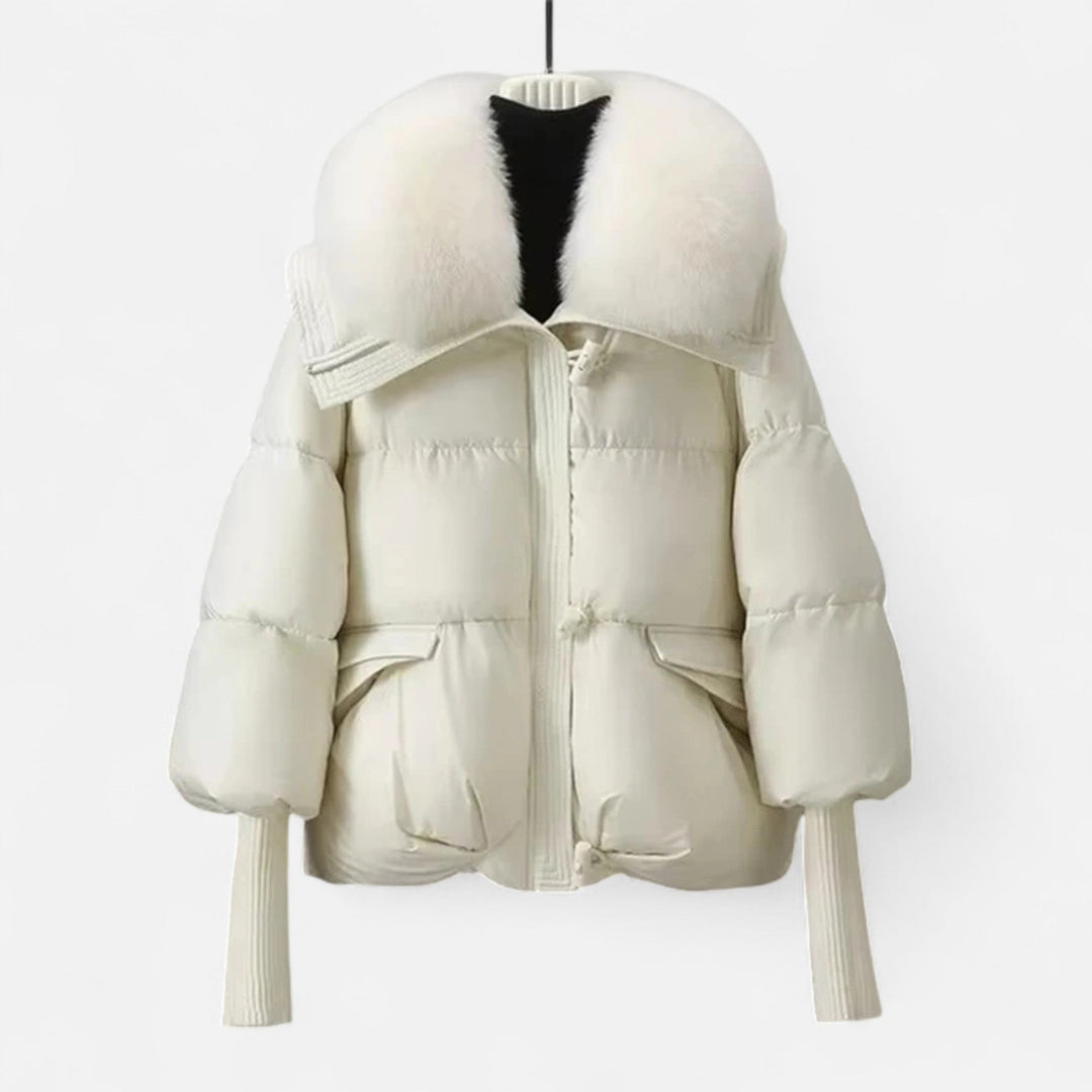 Dragica | Relaxed Wrap Composed Puffer Jacket