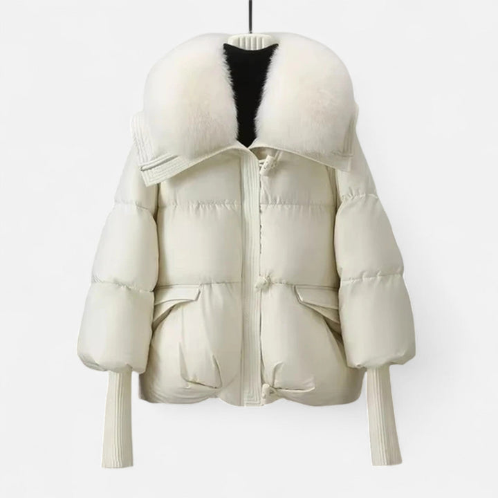 Dragica | Relaxed Wrap Composed Puffer Jacket