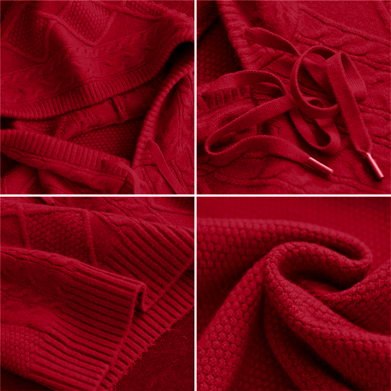 FABIOLA | JACQUARD HOODED PULLOVER