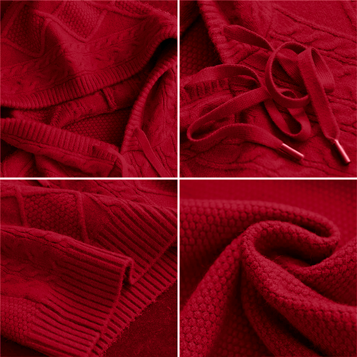 FABIOLA | JACQUARD HOODED PULLOVER