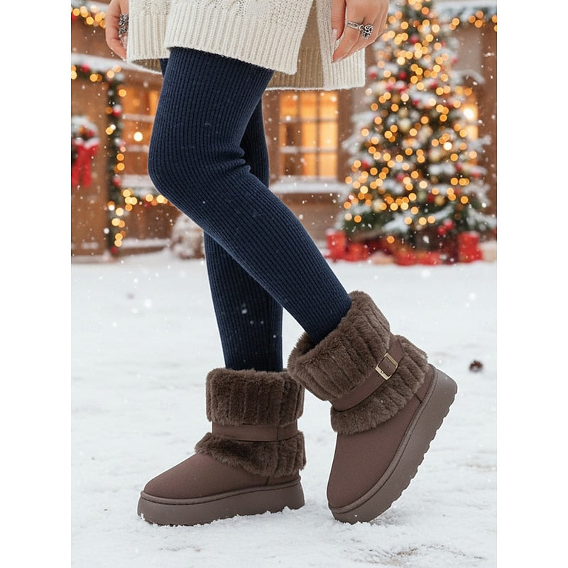 Cecily | Cozy Snow Boots with Fur Trim