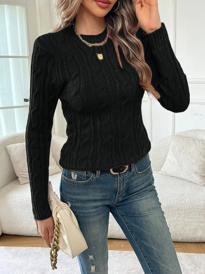 Juliana | Classic Twist Knit Sweater