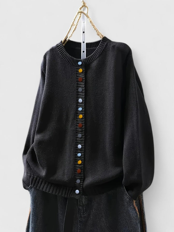 DAISY – PLAYFUL BUTTON CARDIGAN