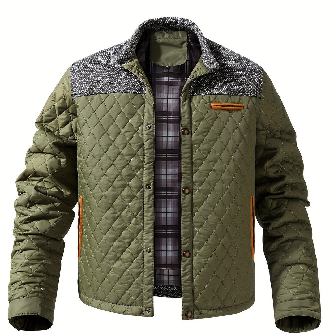 Gideon | Quilted Stand Collar Jacket