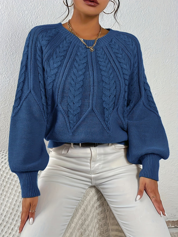 Eleanor | Relaxed Cable Knit Sweater