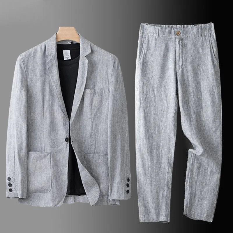 Rowan | Men's Two-Piece Suit with Lapels and Pockets