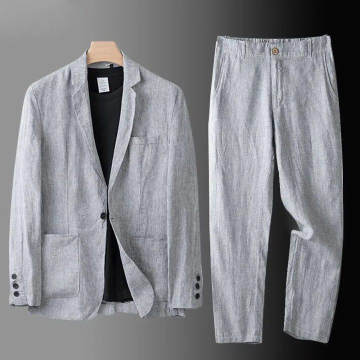 Rowan | Men's Two-Piece Suit with Lapels and Pockets