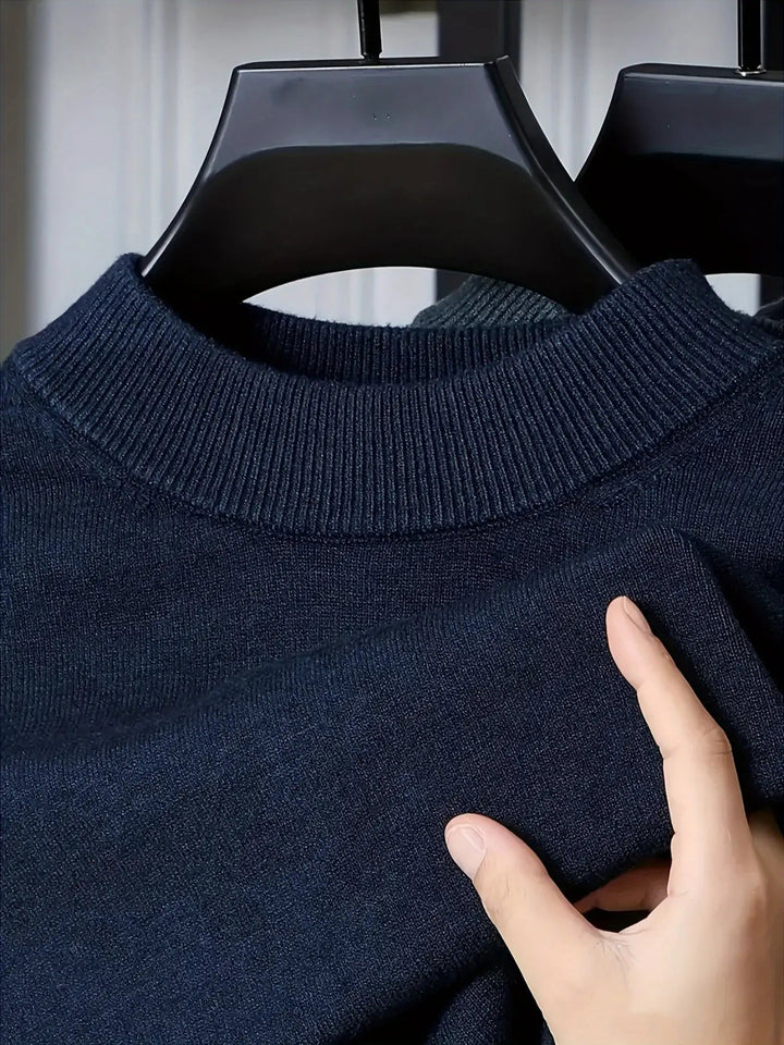 Jonah | Knitted Sweater with Stand-Up Collar