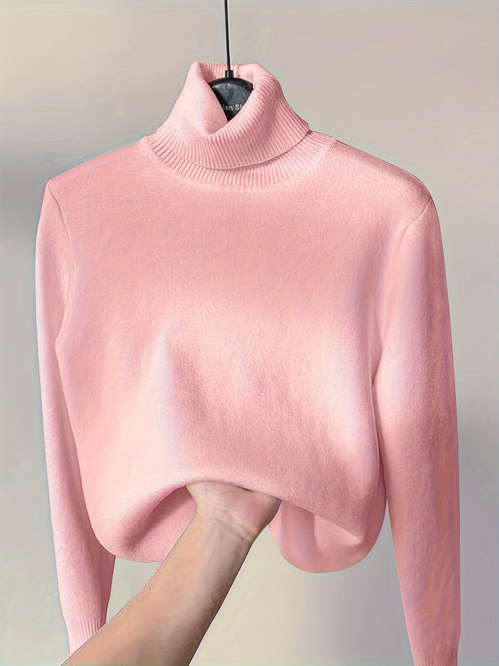 Selena | Cozy Lined High Neck Sweater