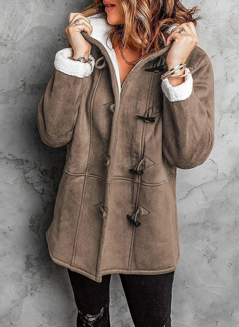 Emily - Elegant Faux Fur Lined Coat