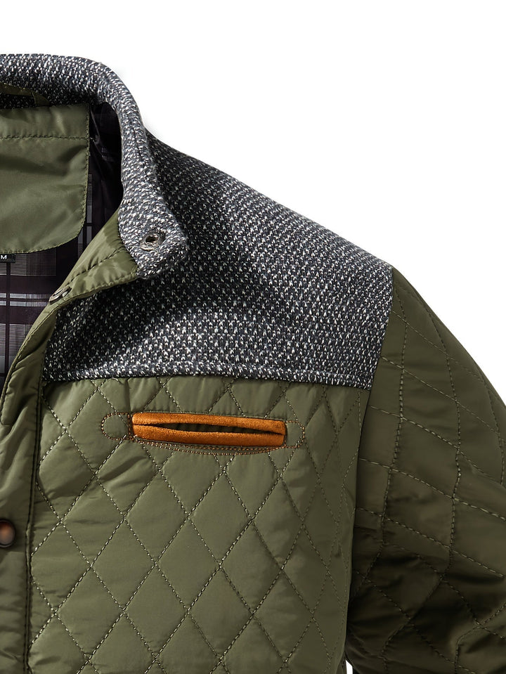 Gideon | Quilted Stand Collar Jacket