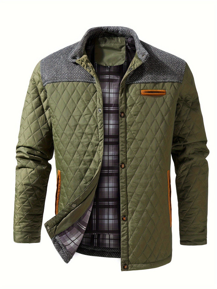 Gideon | Quilted Stand Collar Jacket