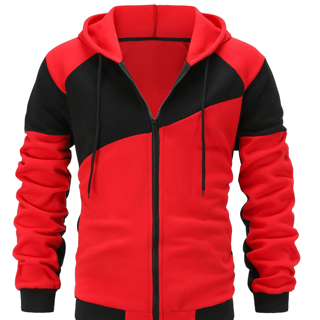 Bryce | Color Block Zip Hoodie Jacket