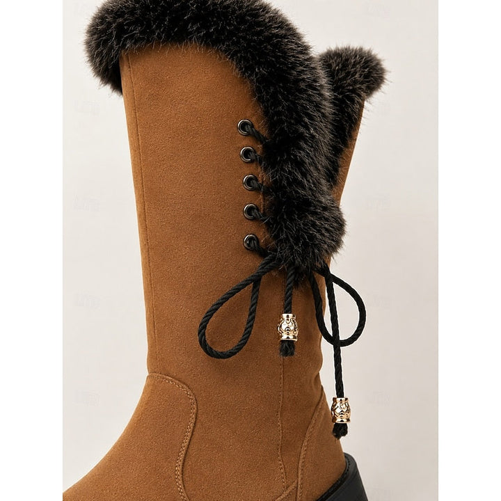 Adriana | Knee-High Winter Boots with Fur Trim
