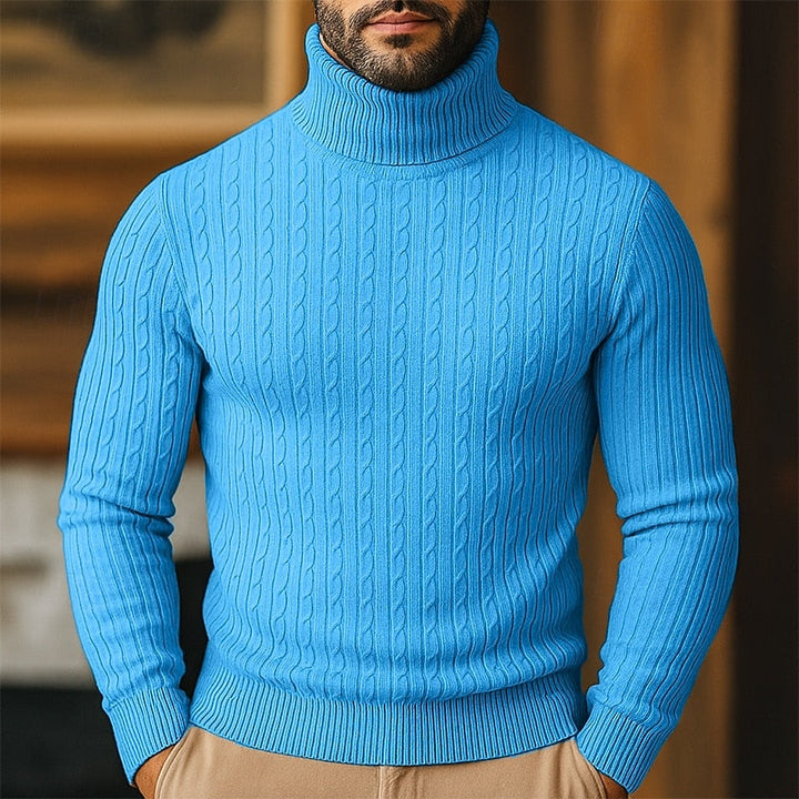 Rupert | Cable Knit Turtleneck