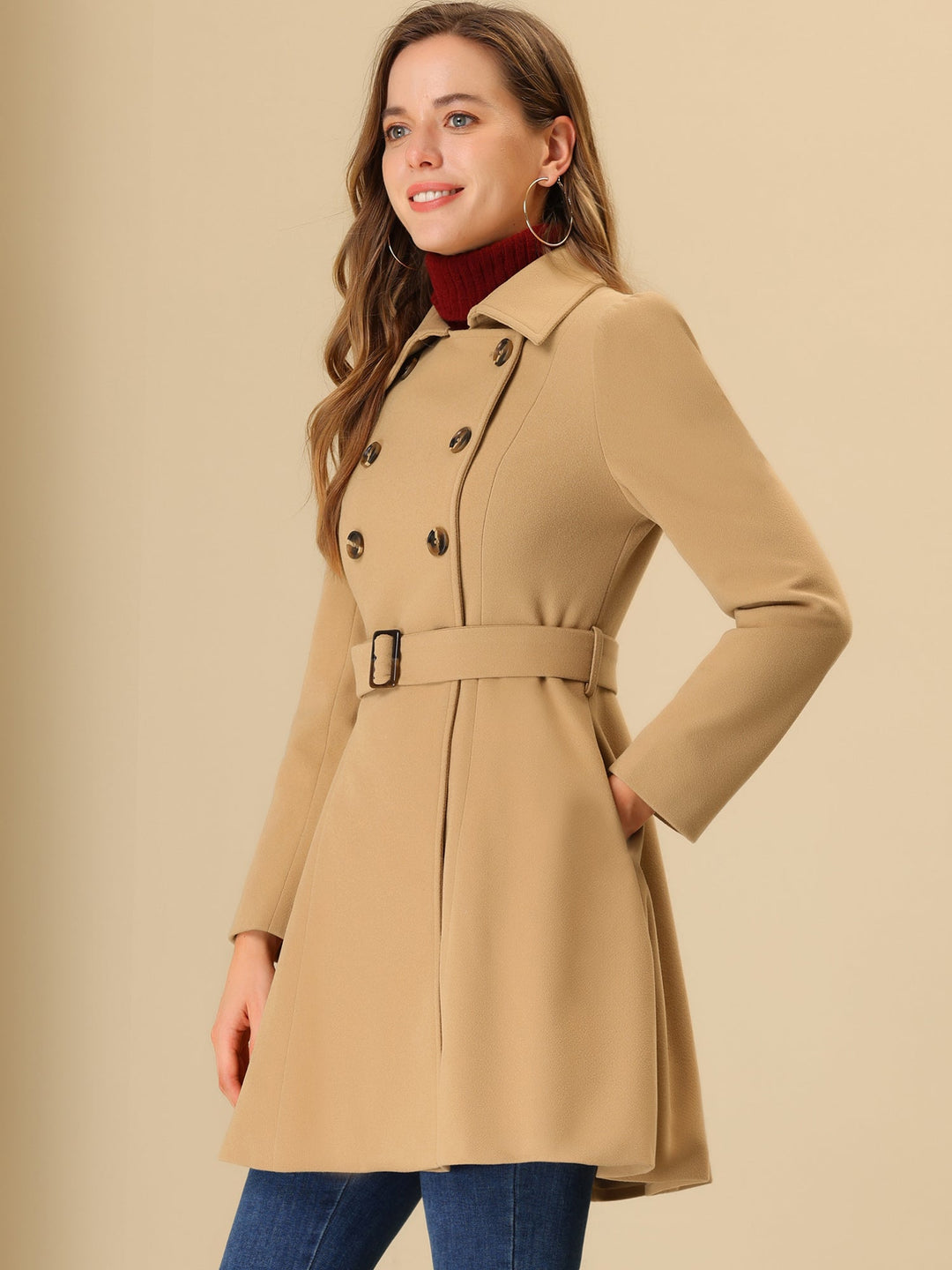 Ela | Fit-and-Flare Double-Sided Custom-Made Trench Coat