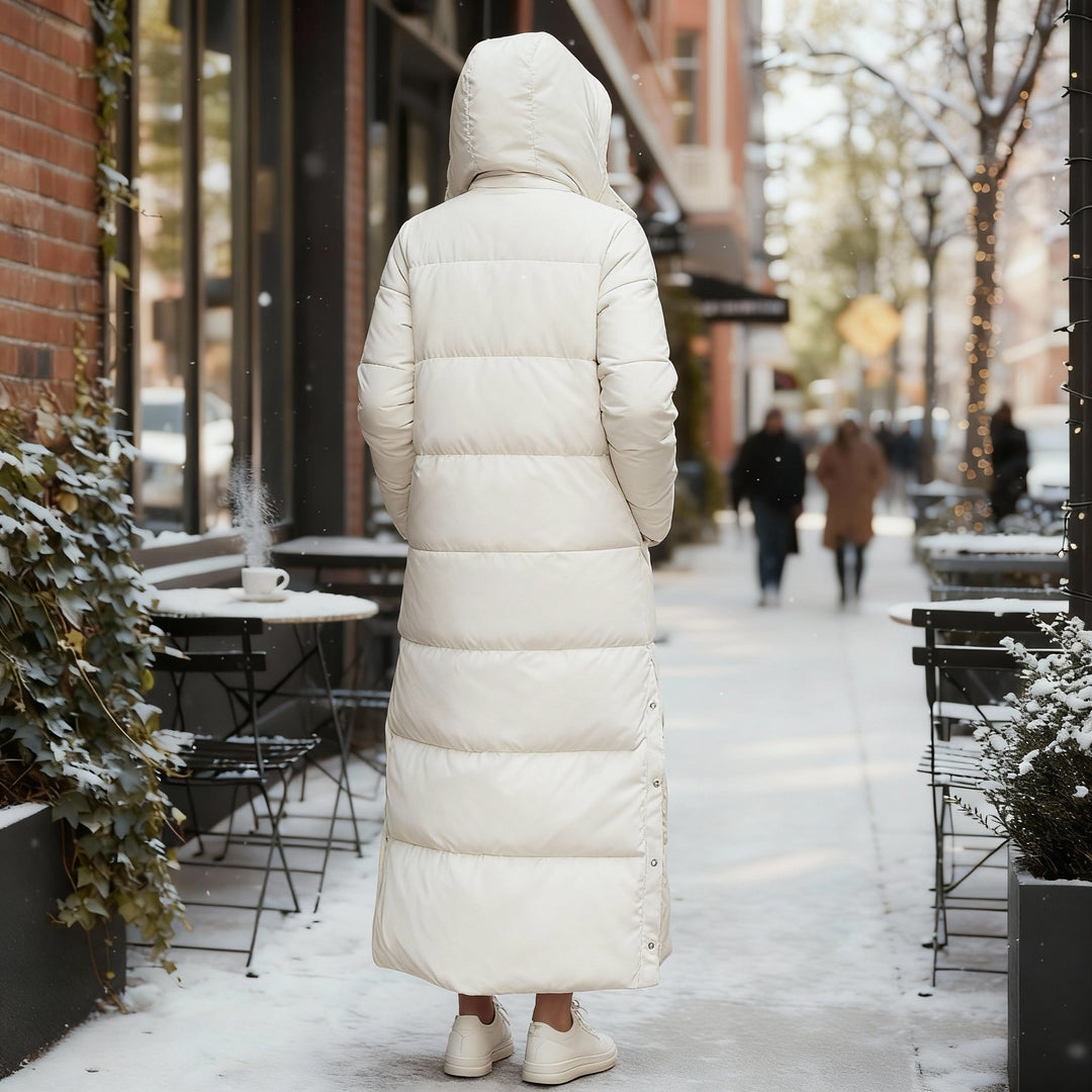 | Maxi Quilted Winter Jacket with Hood