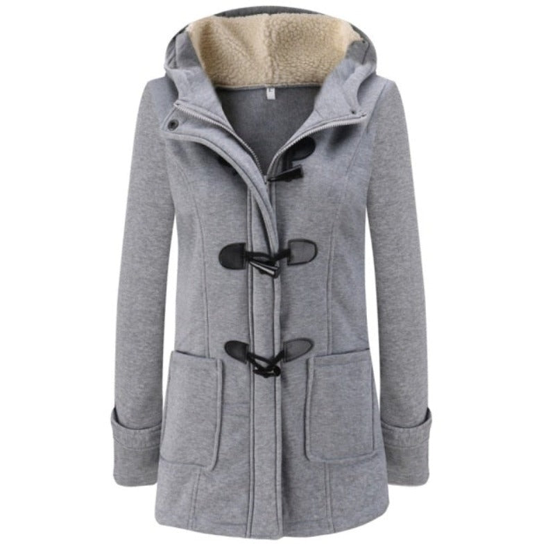 Chic Quilted Parka Jacket with Removable Hood