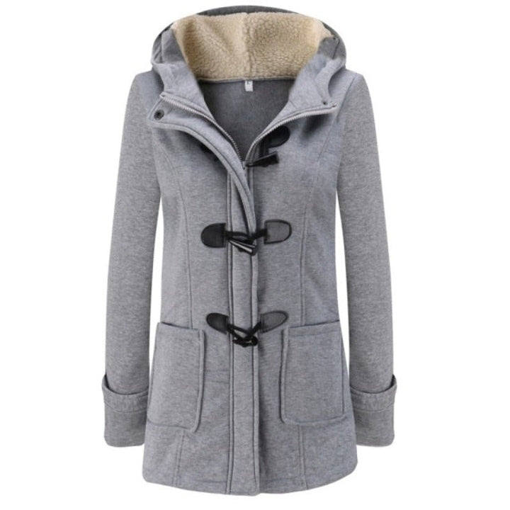 Chic Quilted Parka Jacket with Removable Hood