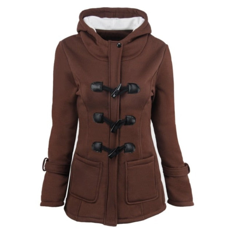 Chic Quilted Parka Jacket with Removable Hood