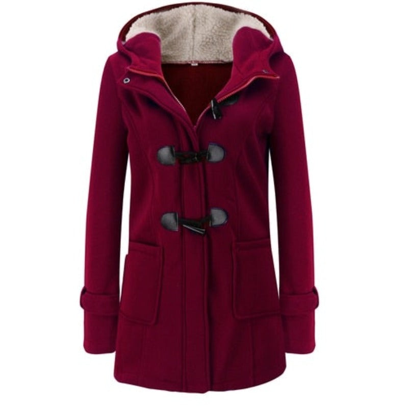 Chic Quilted Parka Jacket with Removable Hood
