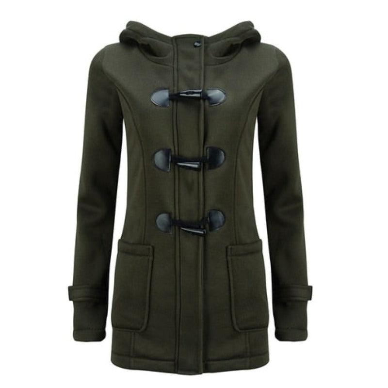 Chic Quilted Parka Jacket with Removable Hood