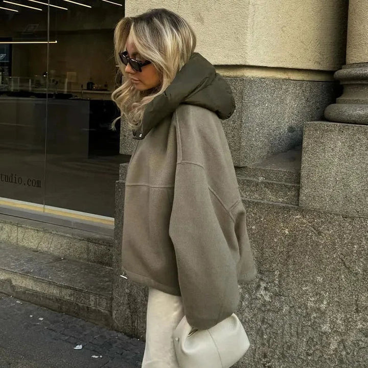 Chic Ladies Zip-Up Hoodie