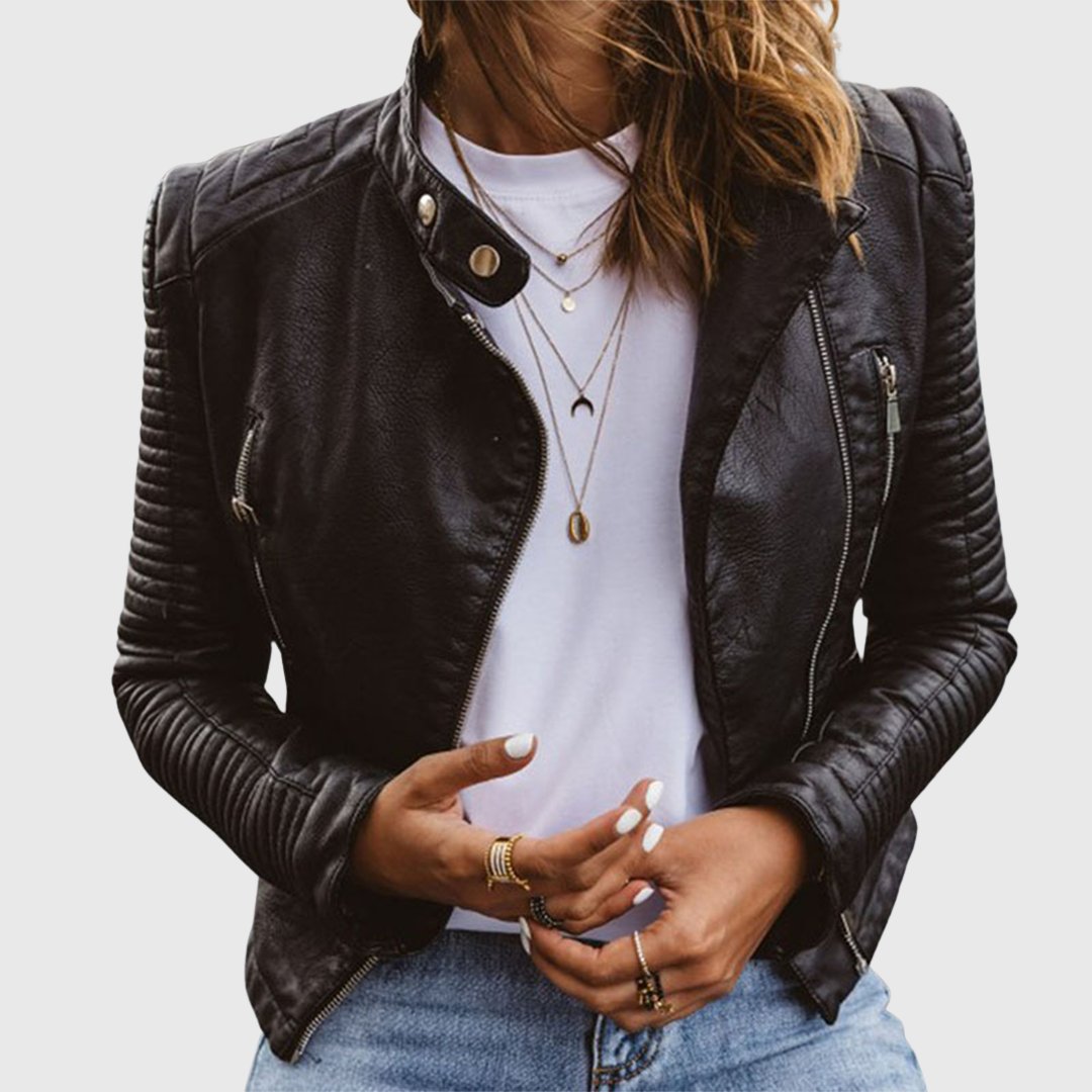 Emiliana | Quilted High Neck Elegant Puffer Jacket