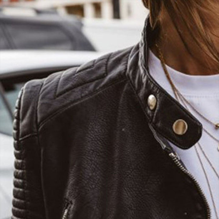 Emiliana | Quilted High Neck Elegant Puffer Jacket