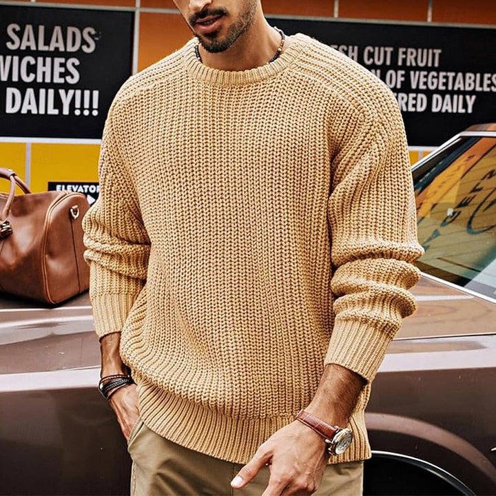 Franklin | Ribbed Round Neck Sweater