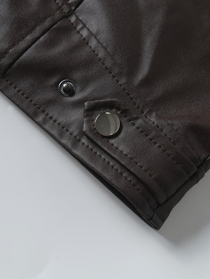 Roman | Stand Collar Moto Jacket