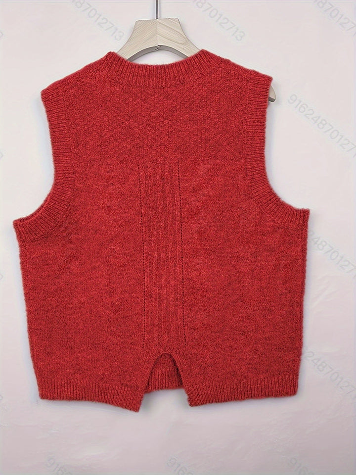 Brooke | Cable Knit Sweater Vest