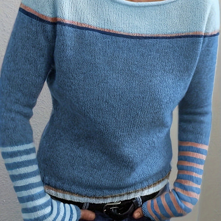 Francesca | Color-Block Bootneck Sweater