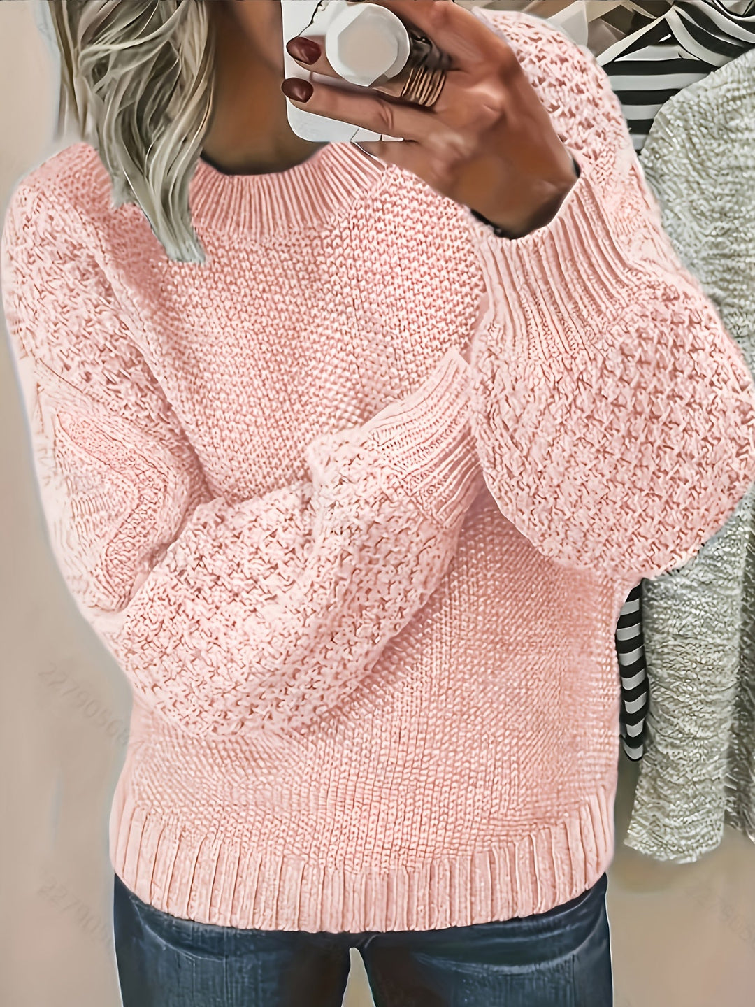 Bonnie | Cozy Lantern Sleeve Sweater