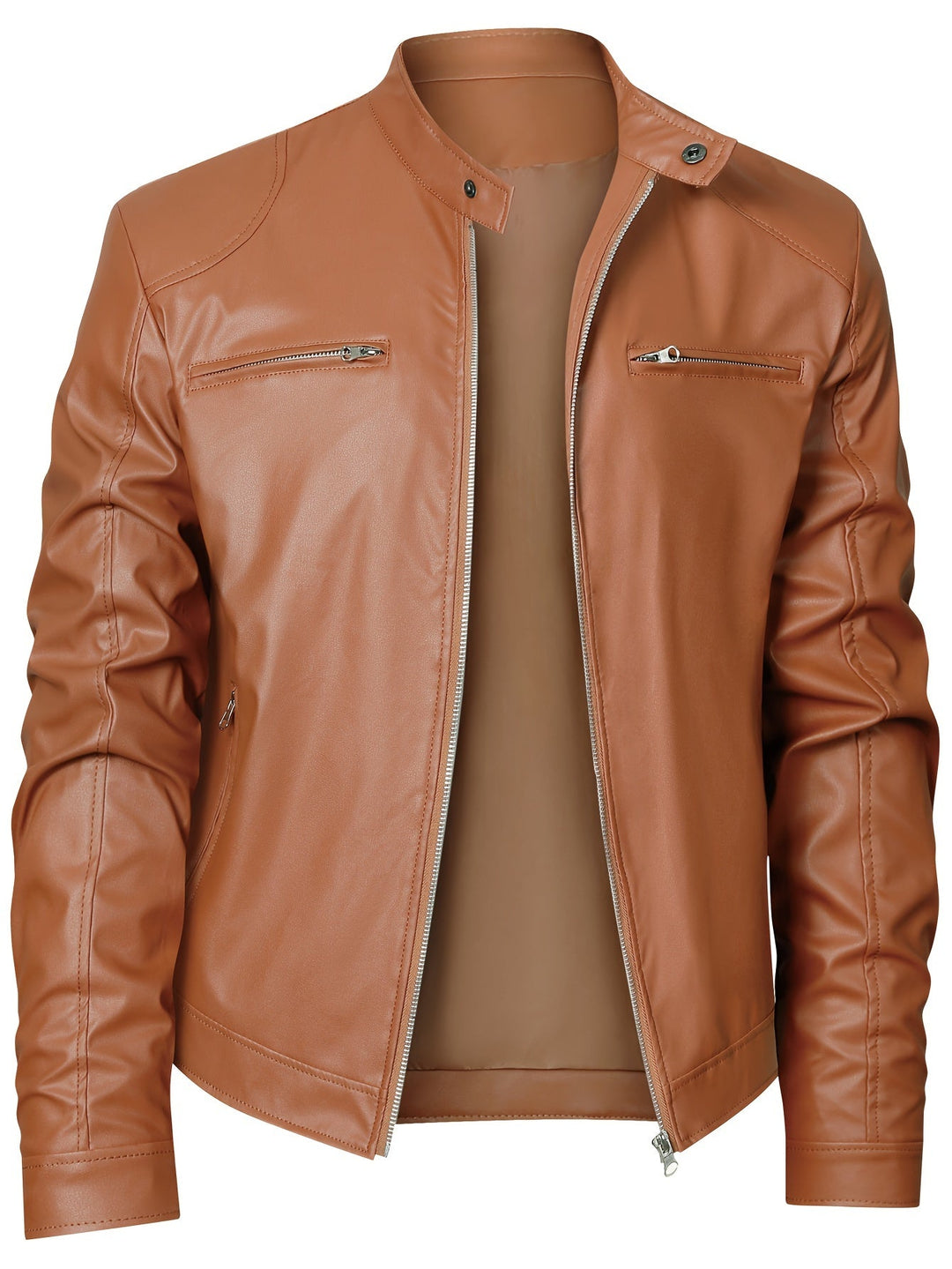 Roman | Stand Collar Moto Jacket