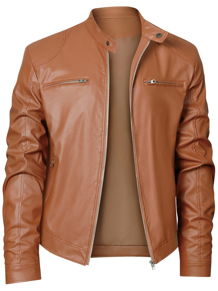 Roman | Stand Collar Moto Jacket