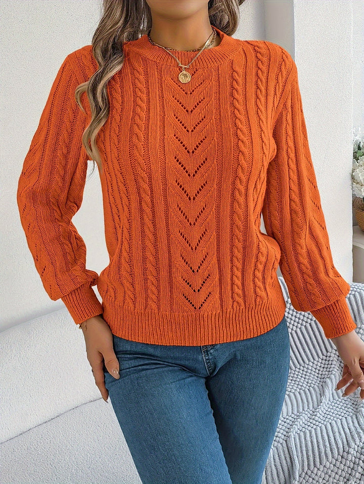 Blythe | Cable Knit Textured Sweater