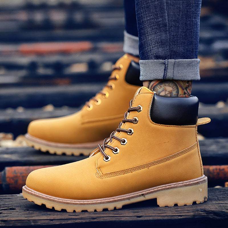 Kaia | Men's Ankle Boots with Laces and Profile Sole