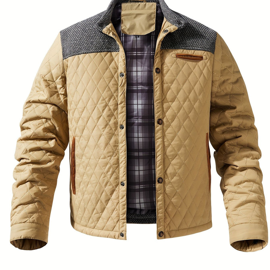 Gideon | Quilted Stand Collar Jacket