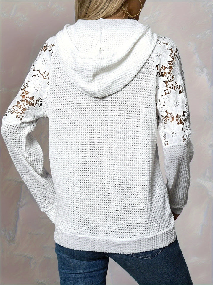 Linnea | Flower-Trimmed Hoodie