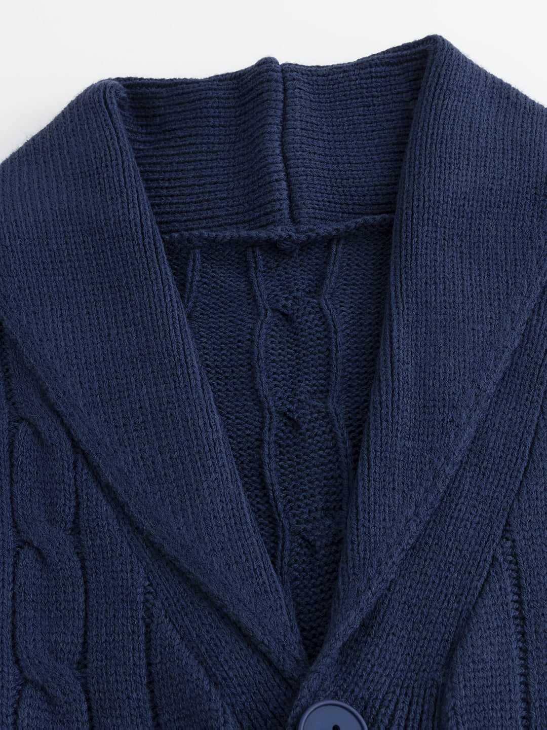 Walter | Shoulder Collar Cable Knit Cardigan