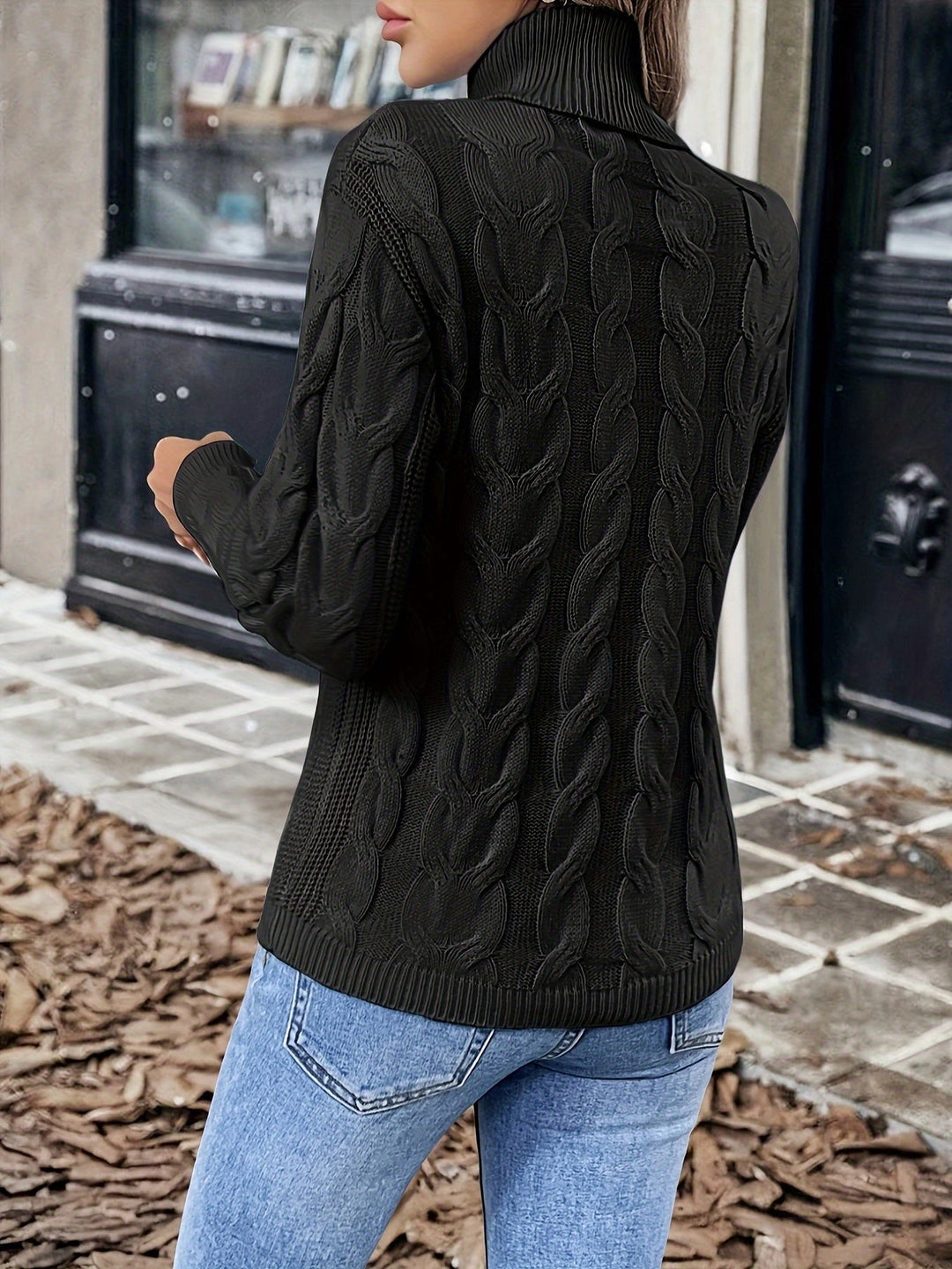 Celeste | Cozy Cable Knit Turtleneck