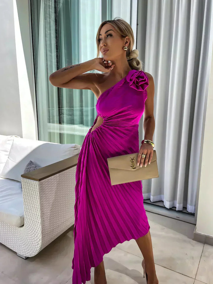 Captivating Floral Wedding Dress for Women – Soft Chiffon Flowing Silhouette Dress