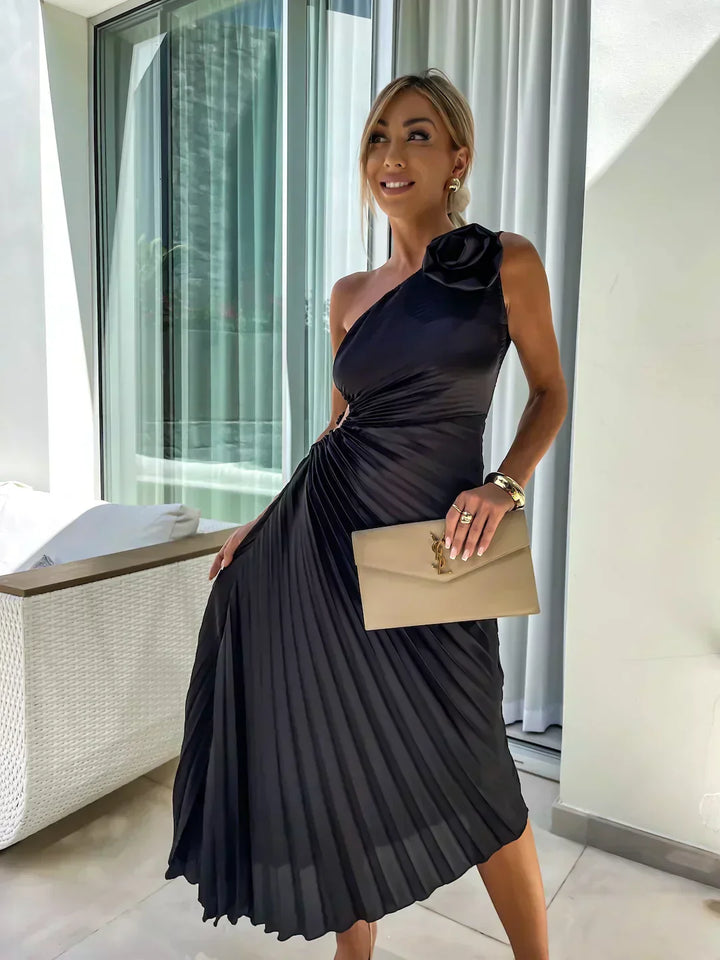 Captivating Floral Wedding Dress for Women – Soft Chiffon Flowing Silhouette Dress