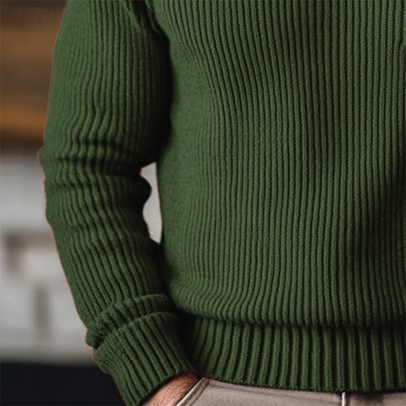 Jonathan | Ribbed Turtleneck