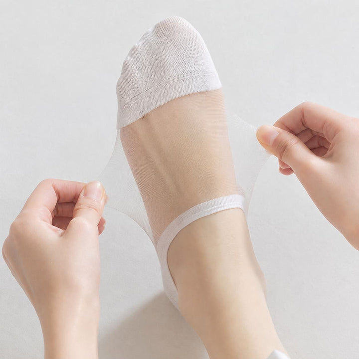 Invisible Breathable Cotton Transparent Non-Slip Socks