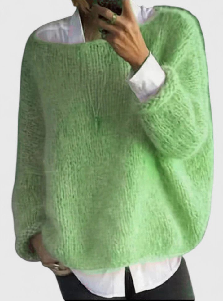 AUTUMN – FLOWY KNIT PULLOVER SWEATER