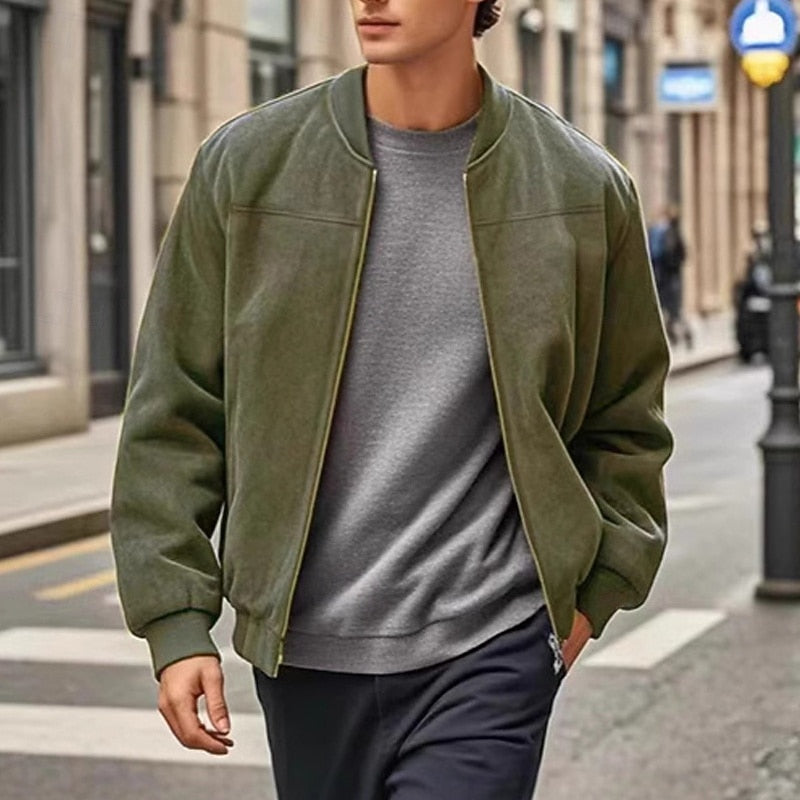 Lincoln | Stand Collar Zip Jacket