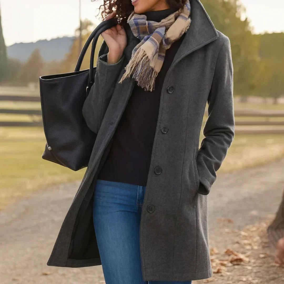 Heledd | Notch-Lapel Elegant Timeless Coat